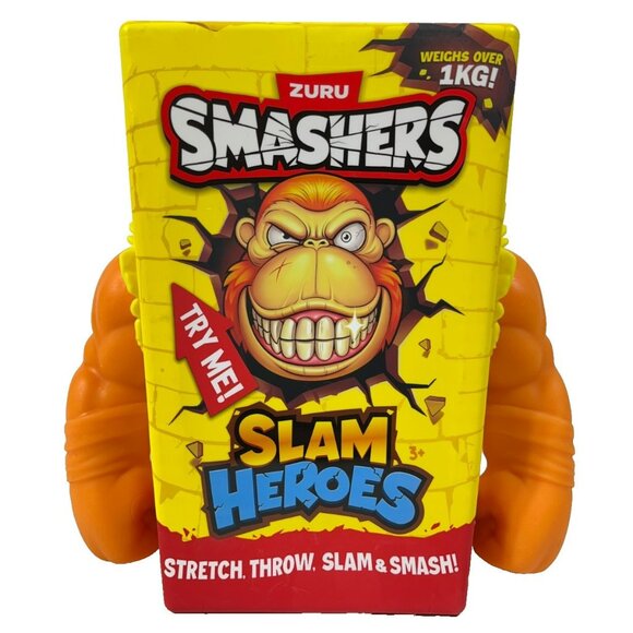 Zuru Smashers SLAM Heroes Stretchy Gorilla Orange Stretchable Toy - Picture 1 of 11